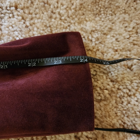 Velour Dark Red / Brown Vero Moda Jacket /Motor Jacket - Picture 7 of 7